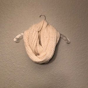 Ivory/Cream Knitted Infinity Scarf